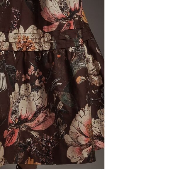 Anthropologie The Somerset Maxi Skirt brown color size M new nwt cotton - Picture 3 of 10